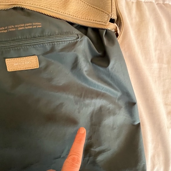 Matt & Nat Taupe Glance Dwell   Hobo Shoulder Bag/Crossbody Adjustable Straps - Picture 13 of 17